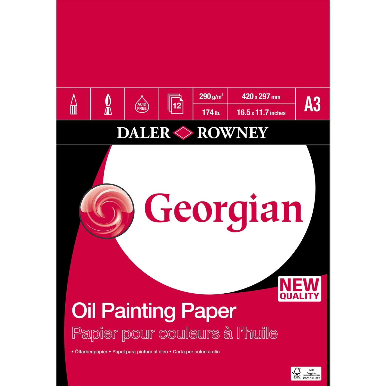 Daler-Rowney Georgian Oil Painting Pad 3 Daler-Rowney Georgian Oil Painting Pad - Image 3