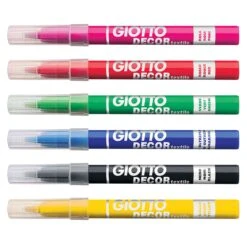 Giotto Decor Textile - Fabric Paint Markers - Set Of 12 -ARTdiscount Giotto Decor Textile 4