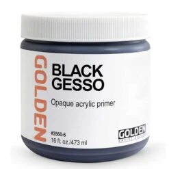 GOLDEN Black Gesso 473ml (16oz)