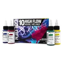 Golden High Flow Artist Acrylics Mixing Set Of 10 X 30ml