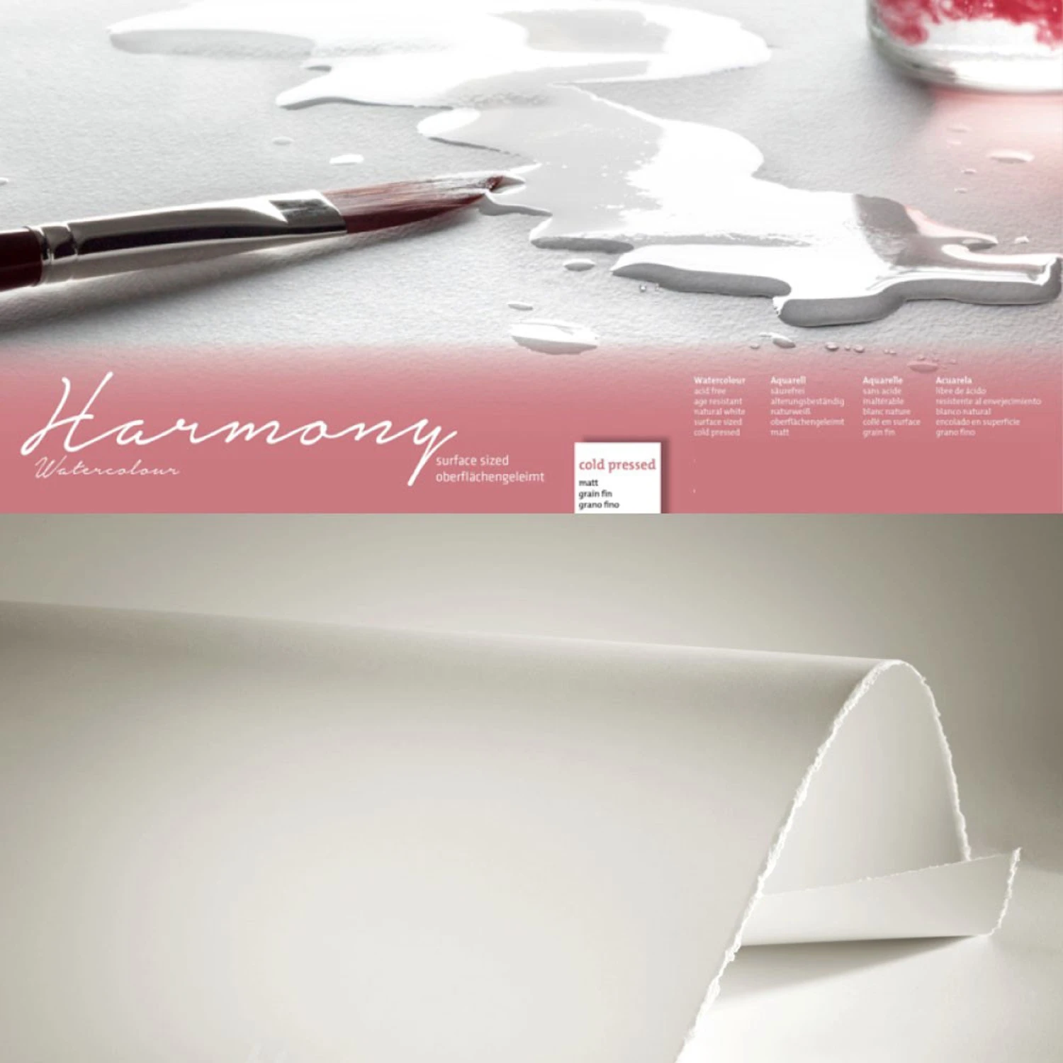 Hahnemühle 'Harmony' Watercolour Sheets - 50 X 65 - Cold Pressed - 10 Sheets - 300gsm 2 Hahnemühle 'Harmony' Watercolour Sheets - 50 X 65 - Cold Pressed - 10 Sheets - 300gsm - Image 2