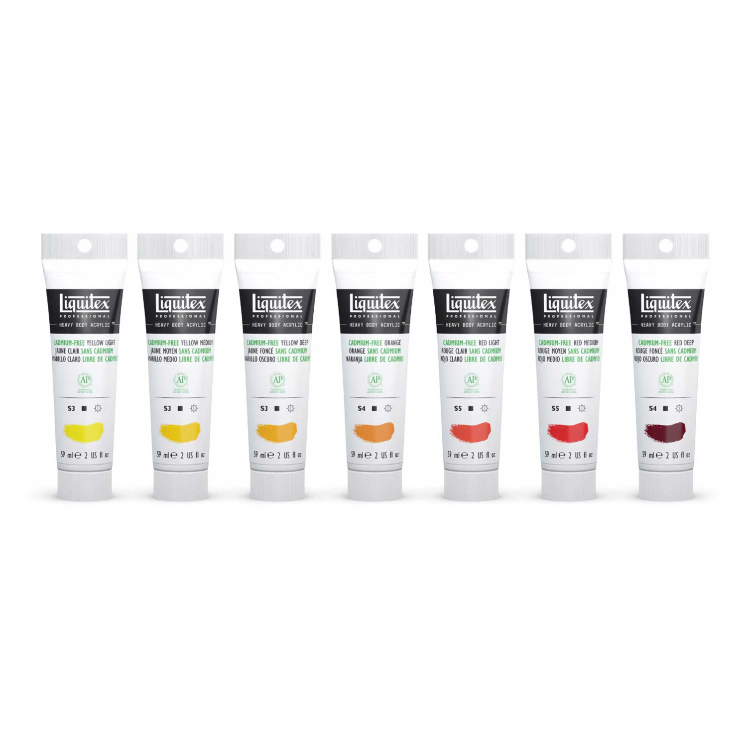 Liquitex HEAVY BODY - 59ml Tubes - CADMIUM FREE RANGE 1 Liquitex HEAVY BODY - 59ml Tubes - CADMIUM FREE RANGE