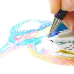 Pentel Hybrid Dual Metallic Gel Rollerball - Mixed Colours (Pack Of 8) -ARTdiscount Hybrid Dual Metallic Gel Pen Set 3