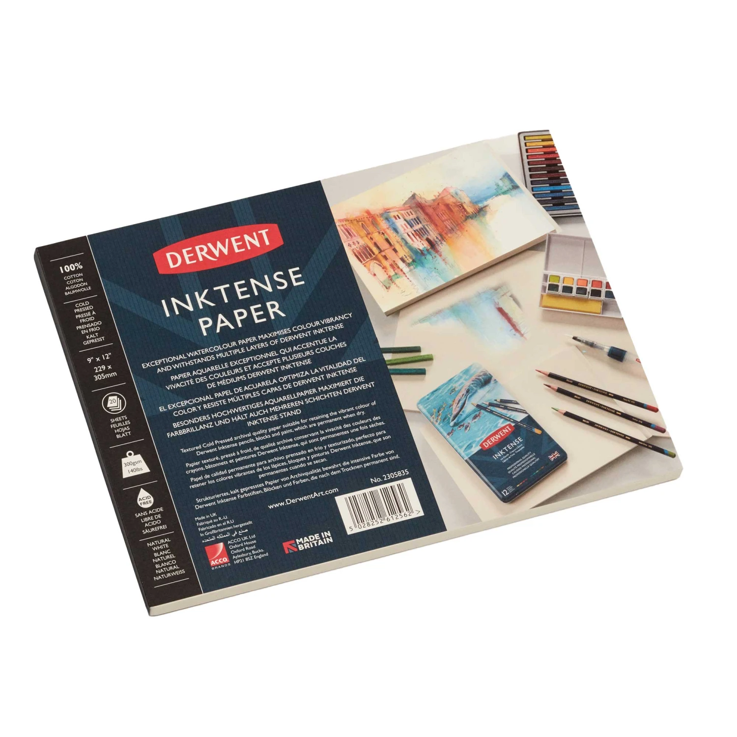 Derwent Inktense Paper Pad - 20 Sheets 300gsm/ 140lbs 1 Derwent Inktense Paper Pad - 20 Sheets 300gsm/ 140lbs