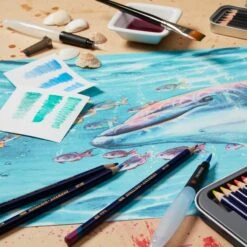 Derwent Inktense Pencils Wooden Box Of 72 8 Derwent Inktense Pencils Wooden Box Of 72 -ARTdiscount Inktense Pencils Lifestyle 1