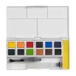 Derwent Inktense 12 Paint Pan Travel Set #1 -ARTdiscount Inktense Paint Set 1 4