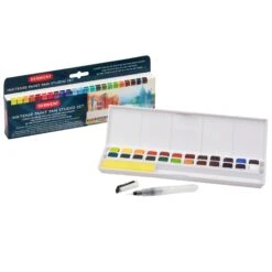 Derwent Inktense 24 Paint Pan Studio Set -ARTdiscount Inktense Paint Set 24 1