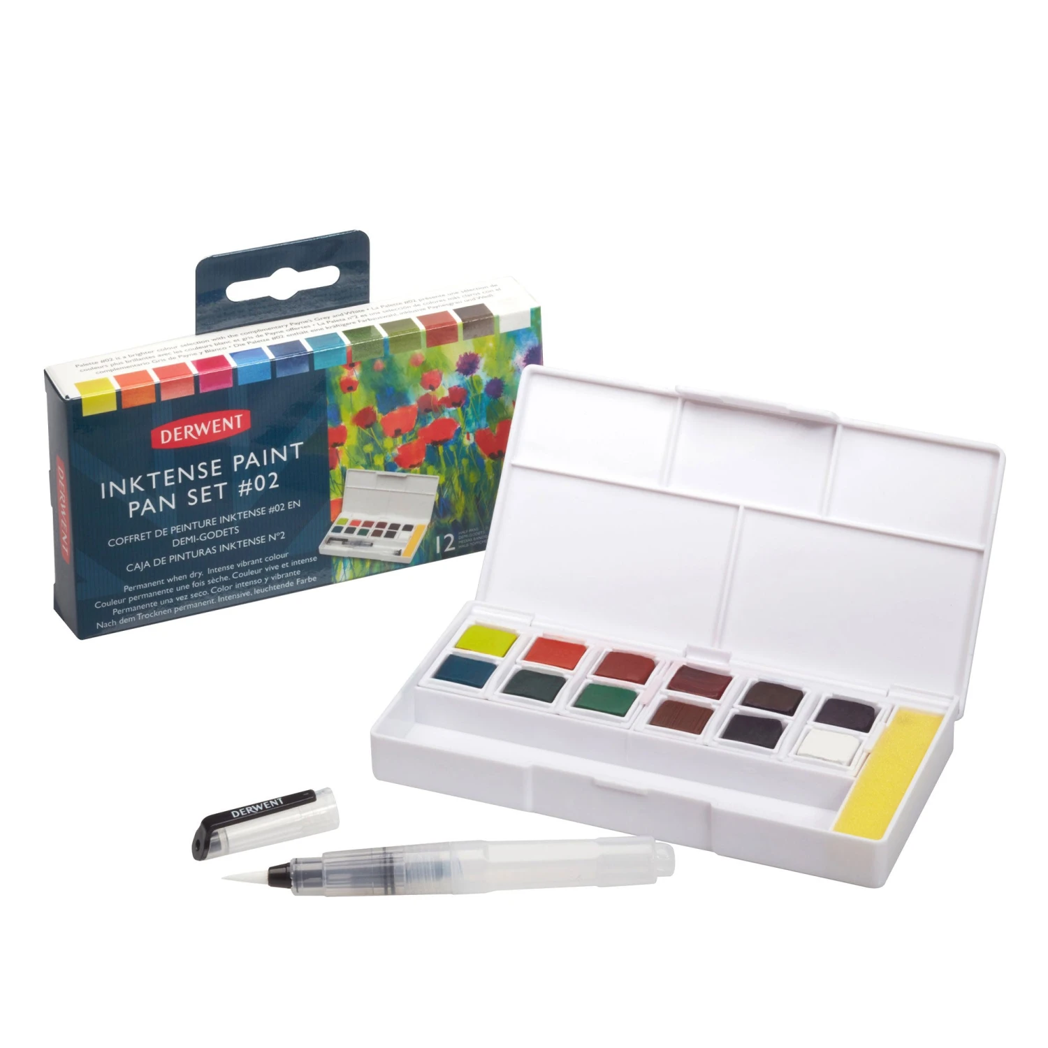 Derwent Inktense 12 Paint Pan Travel Set #2 2 Derwent Inktense 12 Paint Pan Travel Set #2 - Image 2