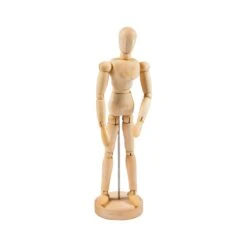 Jakar Wooden Artist Male Manikin With Stand - 8 Inches -ARTdiscount Jakar Wooden manikin 3