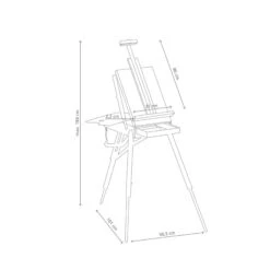 Jullian Classic Full Size Sketch Box Easel With Carrying Bag 9 Jullian Classic Full Size Sketch Box Easel With Carrying Bag -ARTdiscount Julian classic easel dimensions