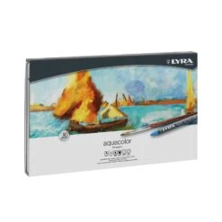 LYRA Aquacolor Water-Soluble Wax Crayons - Set Of 48 -ARTdiscount L5611480 Lyra Aquacolor Set 48pc 1