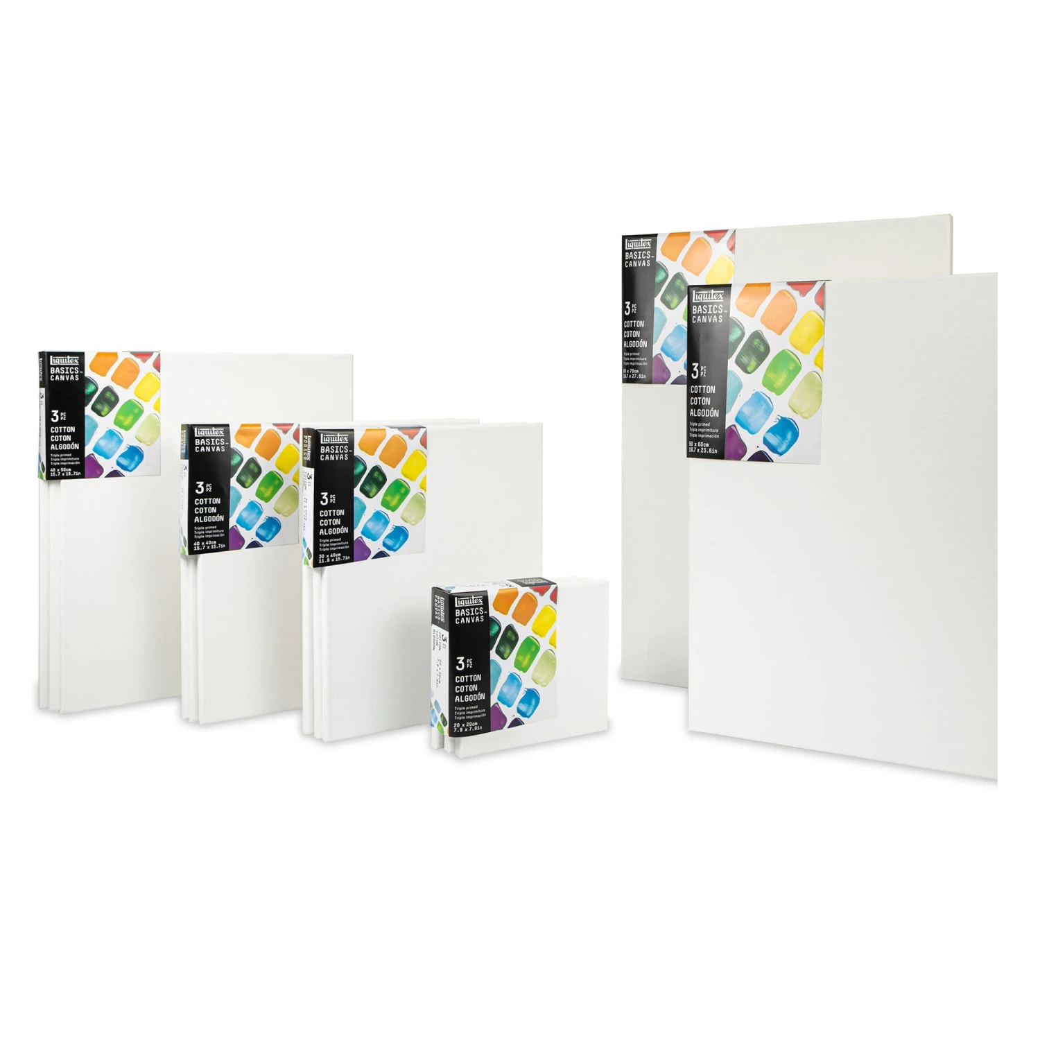 Liquitex Basics Cotton Canvases Multi-Packs 1 Liquitex Basics Cotton Canvases Multi-Packs