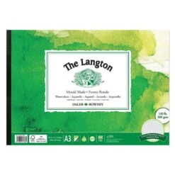 Daler-Rowney Langton Watercolour Pad 'NOT' (Cold Pressed) 8 Daler-Rowney Langton Watercolour Pad 'NOT' (Cold Pressed) -ARTdiscount Langton NOT Pad A3