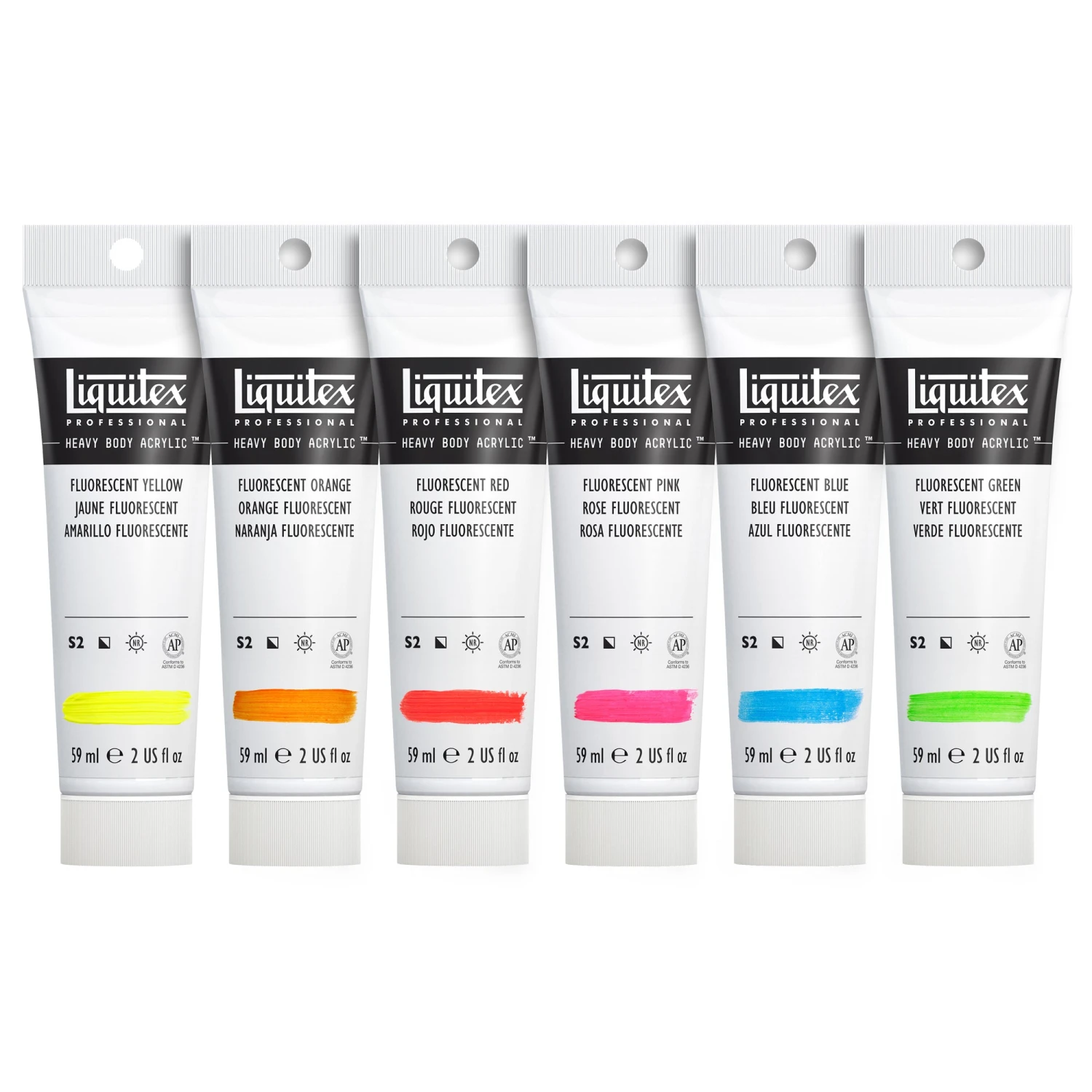 Liquitex HEAVY BODY - 59ml Tubes - FLUORESCENTS 1 Liquitex HEAVY BODY - 59ml Tubes - FLUORESCENTS