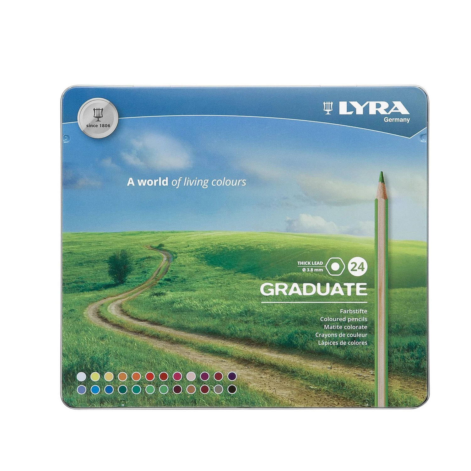 Lyra Graduate Coloured Pencils - Set Of 24 1 Lyra Graduate Coloured Pencils - Set Of 24