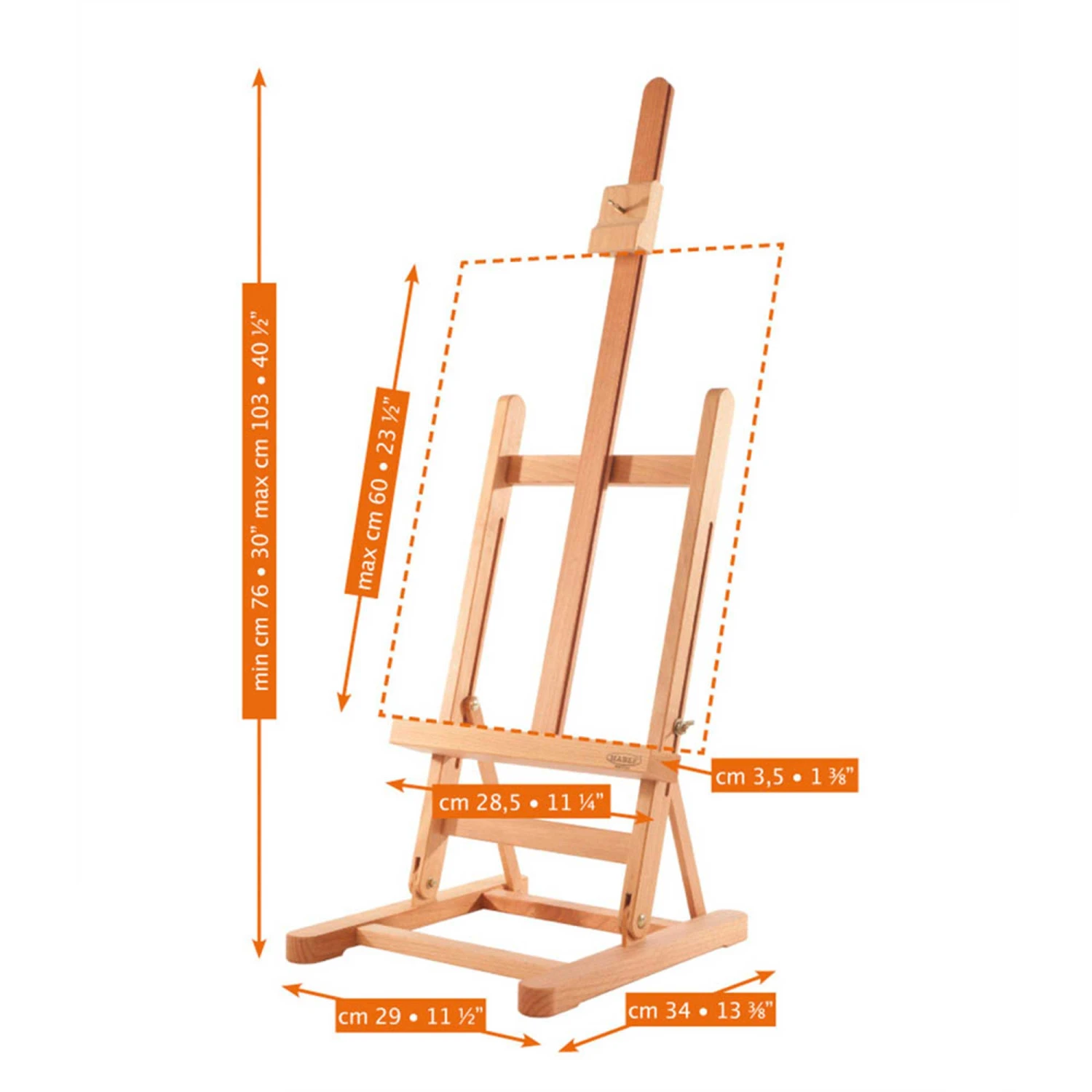 Mabef M14 Table Easel 2 Mabef M14 Table Easel - Image 2