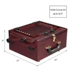 MEEDEN Table Easel Pochade Box With Carrier Bag - Deep Walnut - Ex Display -ARTdiscount MEEDEN Plein Air Pochade Box Dark Walnut MEEDEN 1692045376419 1500x1376 2083f14d 7e33 46a3 b6b6 d9b501ce4489