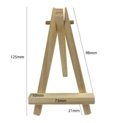 Mini Wooden Display Easels - Pine Wood - 125mm X 73mm - Pack Of 10 5 Mini Wooden Display Easels - Pine Wood - 125mm X 73mm - Pack Of 10 -ARTdiscount MINI easel 2 size