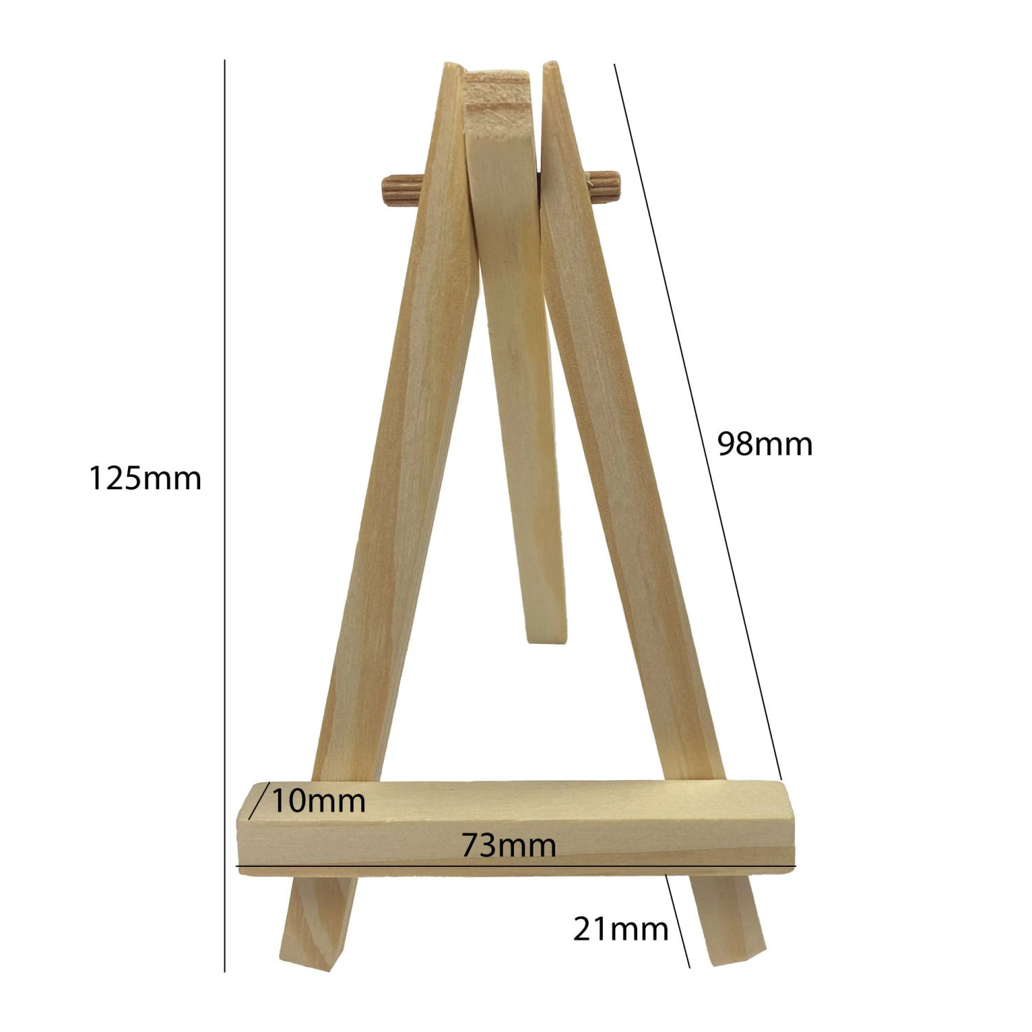 Mini Wooden Display Easels - Pine Wood - 125mm X 73mm - Pack Of 10 3 Mini Wooden Display Easels - Pine Wood - 125mm X 73mm - Pack Of 10 - Image 3