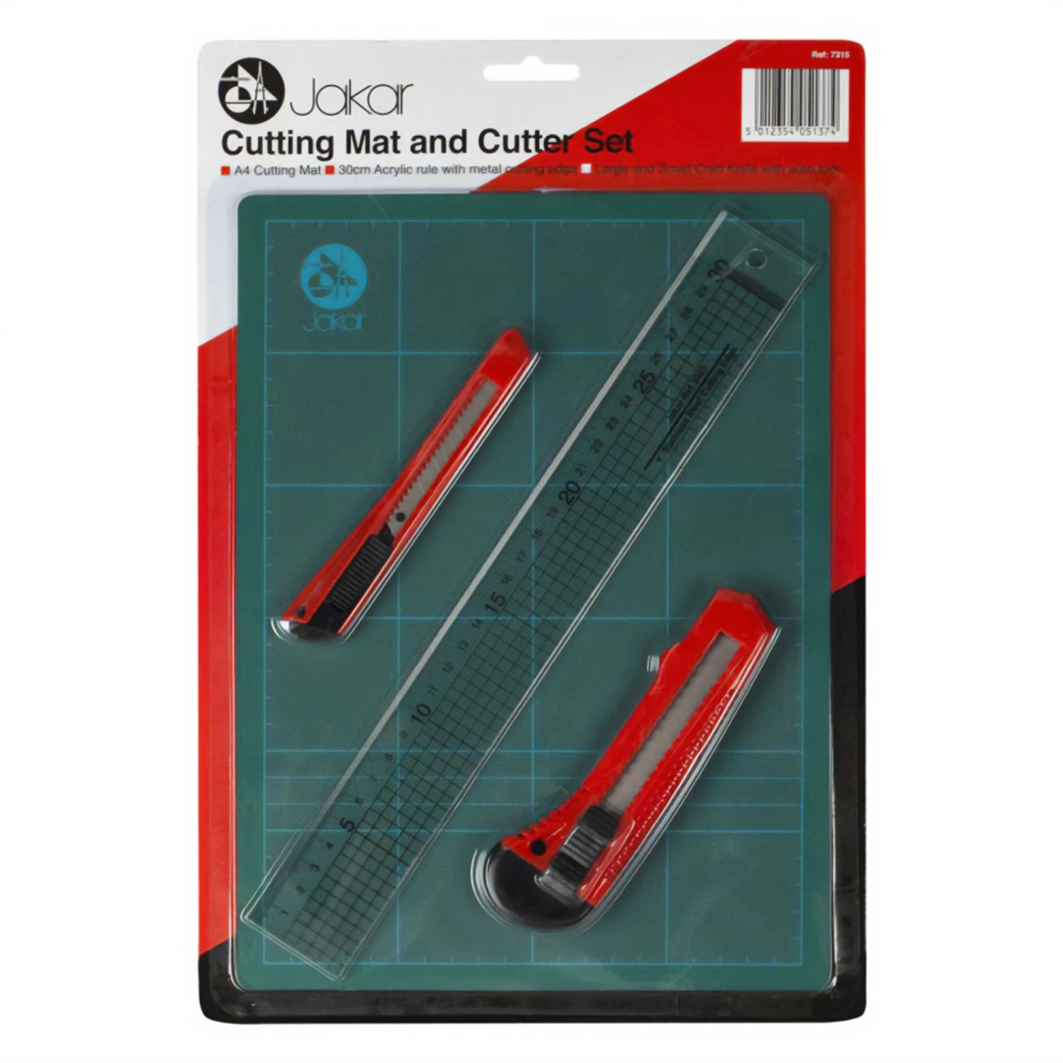 Jakar Cutting Mat And Cutter Set 1 Jakar Cutting Mat And Cutter Set
