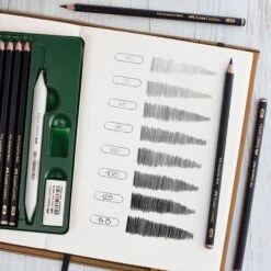 Faber-Castell Pitt Graphite Matt Pencils Tins -ARTdiscount Matt Pencil Tin 2