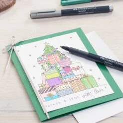 Faber-Castell Set Of 6 Metallic Bullet Nib Pens -ARTdiscount Metallic Bullet Nibs 4