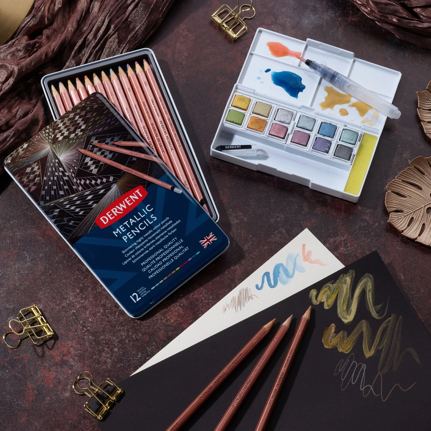 Derwent Metallic Pencils Set Of 12 3 Derwent Metallic Pencils Set Of 12 - Image 3