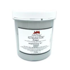 Michael Harding Non-Absorbent Acrylic Primer - Neutral Grey N7 -ARTdiscount Michael harding natural grey