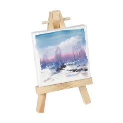 Daler-Rowney Simply Mini Stretched Canvases 4" X 4" (10 X 10cm) - Box Of 16 9 Daler-Rowney Simply Mini Stretched Canvases 4" X 4" (10 X 10cm) - Box Of 16 -ARTdiscount Mini easel mini canvas