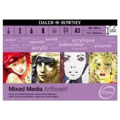 Daler-Rowney Optima Mixed Media Artboard Pads 5 Daler-Rowney Optima Mixed Media Artboard Pads -ARTdiscount Mixed Media Artboard A3