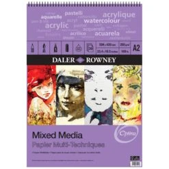 Daler-Rowney Optima Mixed Media Spiral Pads -ARTdiscount Mixed Media Spiral A2