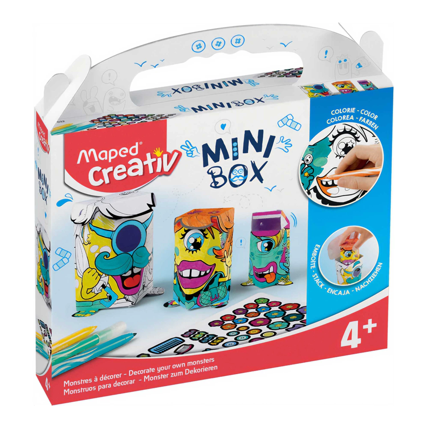 Maped Creativ Mini Box - Monsters To Decorate Kit 1 Maped Creativ Mini Box - Monsters To Decorate Kit