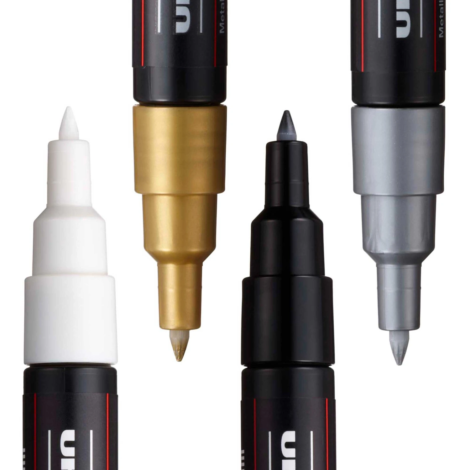 POSCA Markers - 0.7mm - 4 Mono Tones - PC-1M 2 POSCA Markers - 0.7mm - 4 Mono Tones - PC-1M - Image 2