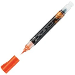 Pentel Arts Dual Metallic Brush Pens -ARTdiscount PN88971 OY Pentel Hybrid Dual Metallic Brush Pen Orange Metallic Yellow P3