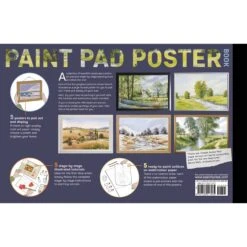 Paint Pad Poster Book: Country Scenes: 5 Beautiful Pictures To Frame Or Paint 7 Paint Pad Poster Book: Country Scenes: 5 Beautiful Pictures To Frame Or Paint -ARTdiscount Paint Pad Poster Book 3