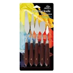 ARTessentials Palette Knife Set For Oils And Acrylics - 5 Piece 7 ARTessentials Palette Knife Set For Oils And Acrylics - 5 Piece -ARTdiscount Painting palette knives set
