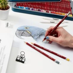 Derwent Pastel Pencil Wooden Box Set Of 72 -ARTdiscount Pastel Pencil Lifestyle