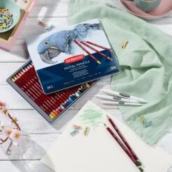 Derwent Pastel Pencil Metal Tins 15 Derwent Pastel Pencil Metal Tins -ARTdiscount Pastel Pencils Set 1