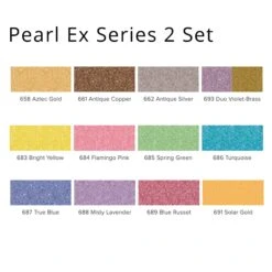 Pearl Ex Powdered Pigment Sets - FREE ARTdiscount WATERCOLOUR BRUSH SET (RRP. £14.63) -ARTdiscount Pearl ex series 2