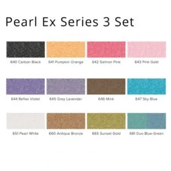 Pearl Ex Powdered Pigment Sets - FREE ARTdiscount WATERCOLOUR BRUSH SET (RRP. £14.63) -ARTdiscount Pearl ex series 3