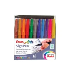 Pentel Sign Pen - 12 Piece Wallet