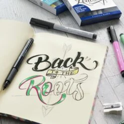 Faber-Castell Indian Ink Pitt Artist Pens - Hand Lettering Set Of 6 - PASTEL COLOURS -ARTdiscount Pitt Artist Pens Hand Lettering 3