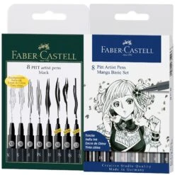 Faber-Castell Fine Pitt Brush Pen Sets Of 8