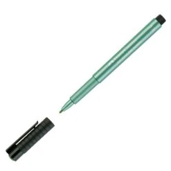 Faber-Castell PITT Artists' Pens - 1.5mm Metallic Bullet Tip Pen -ARTdiscount Pitt metallic green