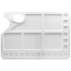 Plastic Oblong Palette With Thumb Grip