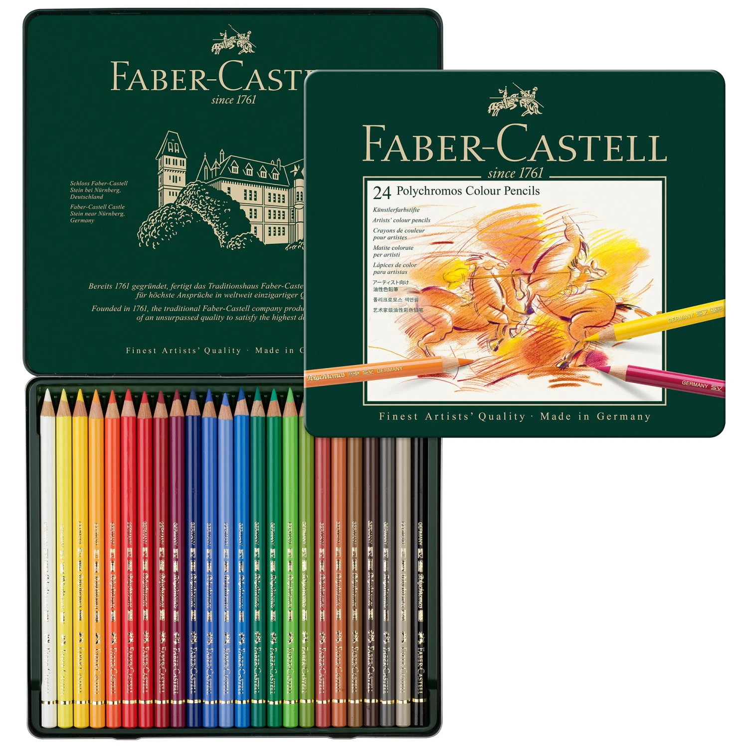 Faber-Castell Polychromos Artists Pencil Set Of 24 1 Faber-Castell Polychromos Artists Pencil Set Of 24