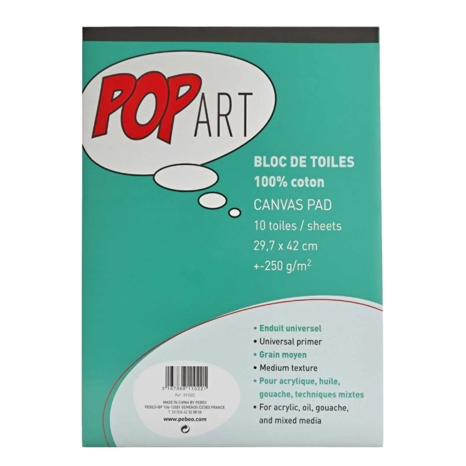Pebeo Pop Art 100% Canvas Pads 2 Pebeo Pop Art 100% Canvas Pads - Image 2