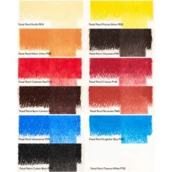 Derwent Pastel Portrait Pencil Tin Of 12 -ARTdiscount Portrait Swatches