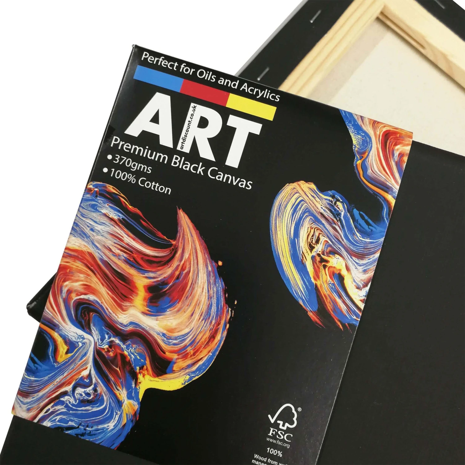 ARTdiscount PREMIUM Stretched BLACK Canvas - Standard Profile 2 ARTdiscount PREMIUM Stretched BLACK Canvas - Standard Profile - Image 2