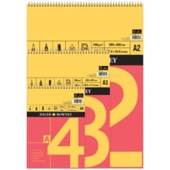 Daler-Rowney Red & Yellow Spiral Bound Pad